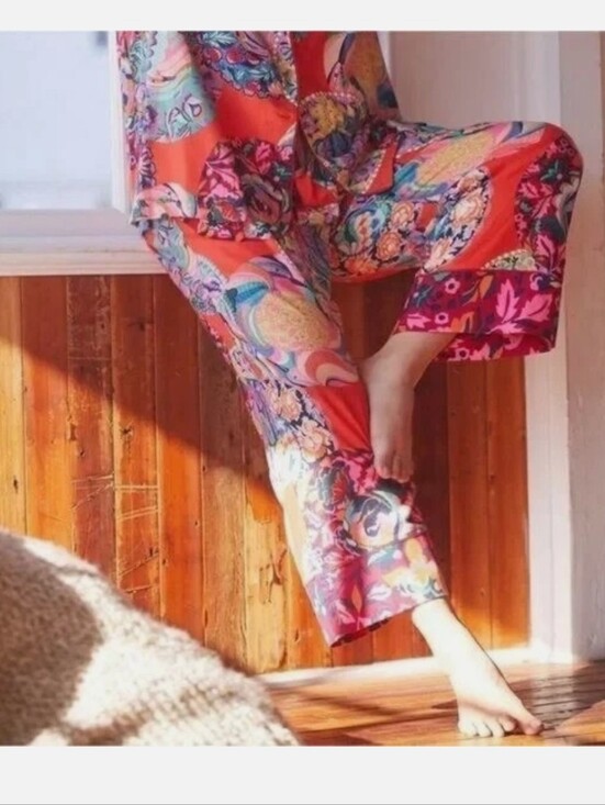 Anthropologie Other - Anthropologie Alexandra Farmer Secret Garden Flannel Pajama Pants XL Petite